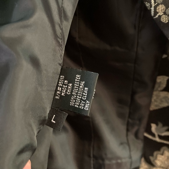 Brocade jacket with fur collar - Picture 8 of 12